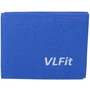 VLFit Tappetino Yoga Pieghevole Antiscivolo - Tappeto Sottile 6mm in Morbido Memory Foam per Ginnastica Pilates Esercizi - da Viaggio Parco Palestra (BLU)