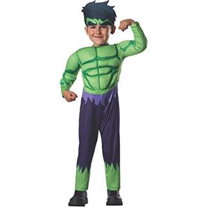 Rubie's costume Hulk Avengers bambino (620016-T), bambino piccolo, 1-2 anni