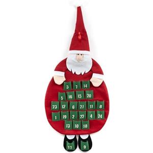 CIAL LAMA Calendario dell'avvento papa noel feltro