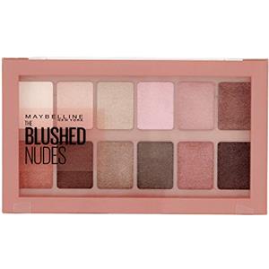 Maybelline The Blushed Nudes Paleta De Sombras De Ojos 12 Sombras Colores Nude Y Rosas- 9,6 G