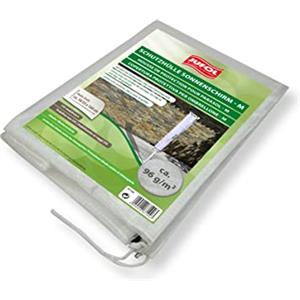 JUFOL Copertura parasole - M ca. 18/33 x 160 cm; parapioggia per ombrelloni | mobili da giardino cuciti, con cordino, clip e asta, 87100; trasparente