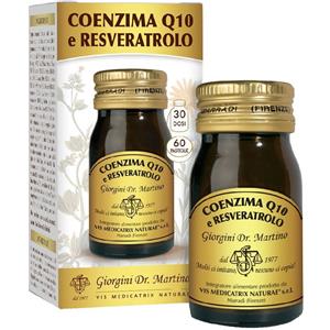 Coenzima Q10 DR. Giorgini Coenzima Q10 E Resveratrolo 60 pz Pastiglie