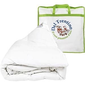 Vico Casa piumino del Trentino in 100% vera piuma d'oca naturale/DESIGNED IN ITALY modello Cortina/Piumone invernale una piazza 155x200cm