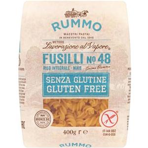 Rummo Senza Glutine - Fusilli N.48 Pasta di Riso integrale e Mais, 400g