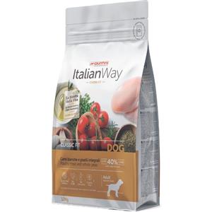 Italian Way Croccantini Medium/Maxi Adult Carni Bianche e Piselli Integrali - 12 Kg