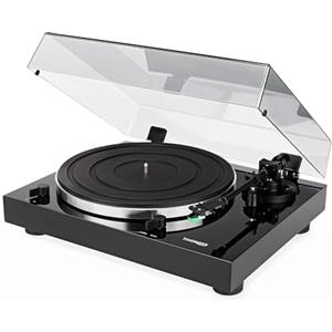 Thorens TD 202 Giradischi Manuale Nero Lucido con Preamplificatore Phono e USB