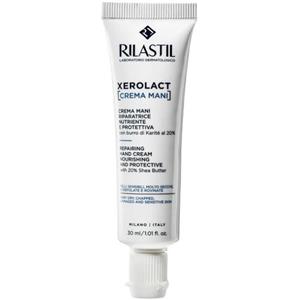 Rilastil Xerolact Crema Mani Nutriente e Protettiva 30ml - Riparazione e Idratazione per Pelle Secca e Screpolata