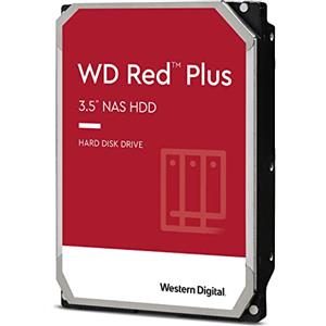 WD Red Plus 6TB NAS Hard Disk Interno 3,5 - 5400 RPM, SATA 6Gb/s, CMR, Cache da 256MB