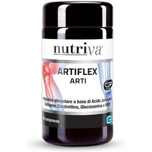 Nutriva Artiflex Arti - Integratore Alimentare per il Benessere delle Articolazioni con Acido Ialuronico e Collagene, 50 Compresse