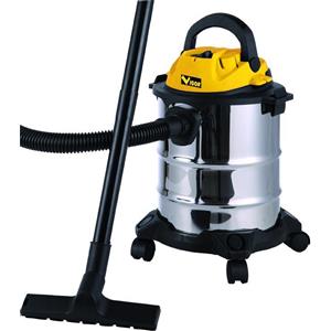 Vigor VBA-15L - Aspiratore Bidone Inox 15L, 1000W, Aspirazione Solidi-Liquidi, Senza Sacco, Soffiaggio