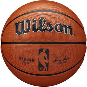 Wilson Pallone da Basket NBA AUTHENTIC SERIES OUTDOOR SZ7, Utilizzo Outdoor, Gomma Tackskin, Misura 7, Marrone