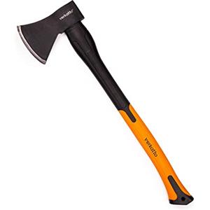 Mivos Ascia da Taglio di Legno 1000 g/Accetta Spaccalegna con Testa in Acciaio e Manico in Fibra di Vetro/Ascia da Spacco Universale per Giardino e Foresta/Accetta da Forestale