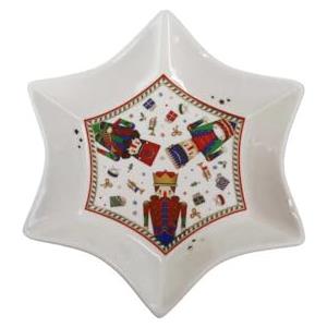 BRANDANI VASSOIETTO STELLA LO SCHIACCIANOCI NEW BONE CHINA