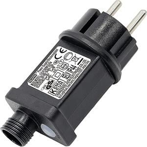 yowin Trasformatore Luci di Natale 31V 6W Alimentatore, 8 Modalità Presa a Intermittenza con Timer, IP44 Adattatore Luci Natale, Ricambio 2 pin Spina per Luci Stringa, Luci Albero di Natale