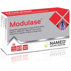 NAMED Modulase - Integratore Alimentare per Articolazioni con Bromelina e Curcuma, 20 Compresse