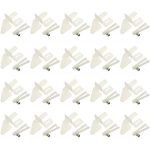 WMYCONGCONG 20 PZ Nylon Control Horns 21x11 mm (4 fori) per RC Aereo Parti Telecomando Schiuma Aereo Elettrico