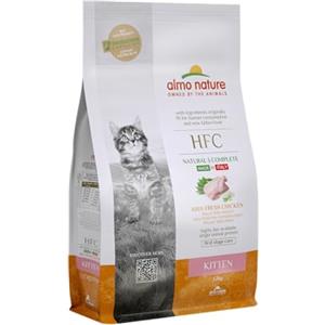 almo nature HFC Kitten, Crocchette per Gattini - Pollo Fresco - Sacco da 1,2 kg