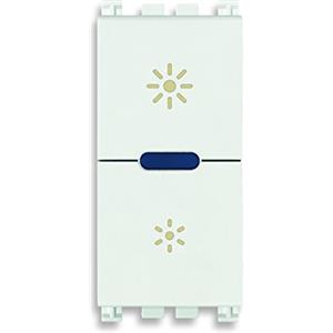Vimar 19135.1.B Arké Dimmer Regolatore MASTER 230V universale per lampade ad incandescenza, lampade CFL 1 e lampade LED, led per individuazione al buio