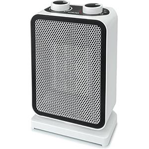 Korona 60001 Mini termoventilatore elettrico, 4 livelli, 1.500 Watt, tecnologia di riscaldamento in ceramica, oscillazione, ideale per riscaldare rapidamente piccoli spazi
