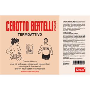 KELEMATA Bertelli Cerotto Med Grande 24 x 16 cm - Cerotto Termoattivo con Arnica per Mal di Schiena e Dolori Muscolari