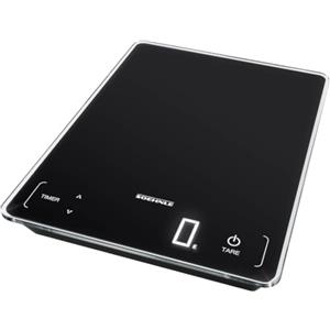 Soehnle Bilancia da Cucina Page Profi 100, 15 kg con Timer | Display LED extra-large con cifre illuminate, precisione 1 g,funzione tara, design ultrapiatto, appendibile, batterie incluse
