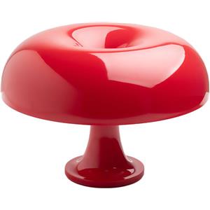 Artemide Lampada da Tavolo Nessino - Design Iconico Rosso in Tecnopolimero, Ø 32 cm