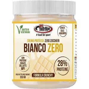 Pro Nutrition Crema Spalmabile Bianco Zero 350g - 28% Proteine, Zero Zuccheri, Senza Olio di Palma
