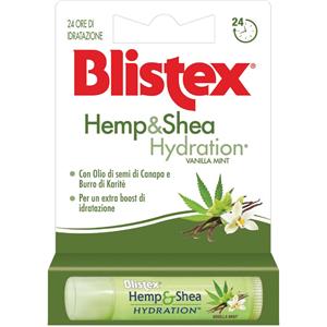 Blistex Hemp & Shea Hydration Stick Labbra 4,25g - Idratazione Profonda con Olio di Canapa e Burro di Karité, Aroma Vaniglia e Menta
