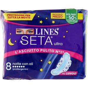 FATER SpA Notte Con Ali Lines Seta Ultra 8 Pezzi