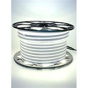 LEDZEIT- Profi Serie- LED neon flex Striscia di luce 50m esterno e interno, bianco freddo 6500K, dimmerabile, 220V-240V, strip, impermeabile, flessibile. per edifici, negozi, progetti, decorazione