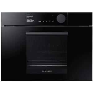 Samsung: Forno compatto multifunzione con vapore NQ50T8939BK finitura vetro nero da 60 cm