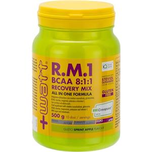 +Watt RM1 New Formula (BCAA 8.1.1) - Recovery Mix Post Workout - Formato: 500 g - Gusto Sprint Apple
