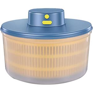 KDXYSL Centrifuga per insalata, centrifuga per insalata elettrica - essiccatore per verdure per lattuga, centrifuga per frutta per lattuga ad asciugatura rapida ricaricabile tramite USB con ciotola, B