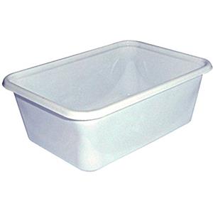 IMBALLAGGI ALIMENTARI PZ 100 VASCHETTE PER ALIMENTI IN PLASTICA BIANCA P8 CONTENITORE PER PATATINE OLIVE ASCOLANE MOZZARELLINE E PATATE FRITTE