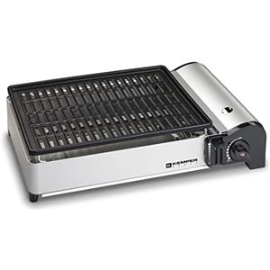 Kemper Barbecue A Cartuccia Gas, 1,9 KW, Piastra da 27x34 cm