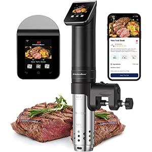KitchenBoss Wifi Sous Vide Roner: G330 WLAN Professionali Roner Cucina, 40-90℃ Cottura Bassa Temperatura, TFT,Silenzioso,1100W,IPX7 Impermeabile,APP