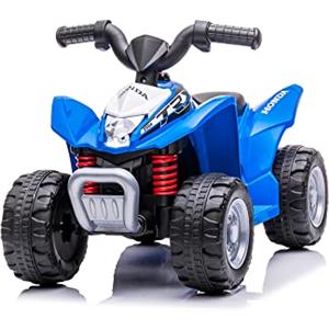 Sport1 quad elettrico per bambini replica Honda TRX 250X. Moto bambini 6 volt, velocità 2,8 km/h. Misure 65,5x38,5x43,5cm. Per bambini fino a 20kg. Batteria ricaricabile. Con caricabatterie. Blu