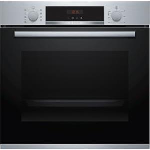 Bosch HBA573BS1 Serie 4 - Forno a incasso in acciaio inox, 71 L, con porta a battente, display a LED, 5 tipi di riscaldamento, AutoPilot 10, pirolisi, aria calda 3D