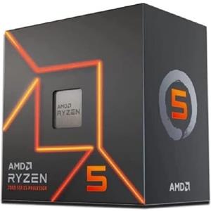 AMD Processore AMD Ryzen 5 7600 (scheda grafica integrata Radeon, 6 cores/12 threads, 65W TDP, AM5 Socket, 38MB cache, Boost di Frequenza fino a 5.1 GHz max, dissipatore ad aria Wraith prism Cooler)