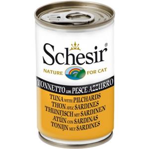Schesir Cibo Umido per Gatti Adulto al Tonnetto e Pesce Azzurro in Gelatina - 140g