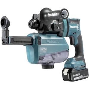 Makita DHR182RTWJ - Martello combinato con batteria da 18 V + caricatore, potenza di colpo singolo max. 1,7 Joule)