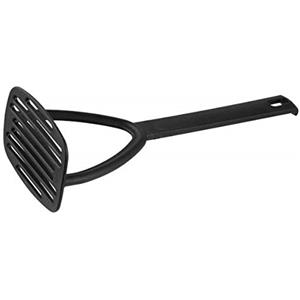 FACKELMANN 40235 Schiacciapatate Nero, gadget da cucina in plastica, pressa per patate per pentole e padelle rivestite (colore: nero), quantità: 1 pezzo