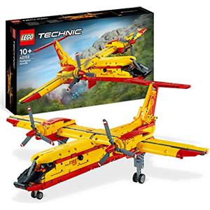 LEGO Technic Aereo Antincendio, Aeroplano Giocattolo Esclusivo da Costruire per Bambini e Bambine da 10 Anni, Mezzo di Soccorso dei Vigili del Fuoco, Idea Regalo Educativa 42152