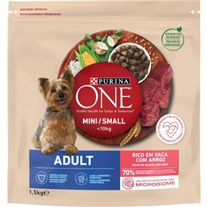 Purina One Cibo Secco per Cani Adulto Mini con Manzo e Riso - 1,5kg