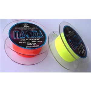 generico Filo Metri 500 Colorato Senza Memoria Pesca Per Mulinello Surfcasting Trota Lago Fiume (0,30 ARANCIO)