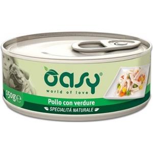 Oasy Cibo Umido per Cani 150 gr - Pollo con Verdure Naturale e Senza Conservanti