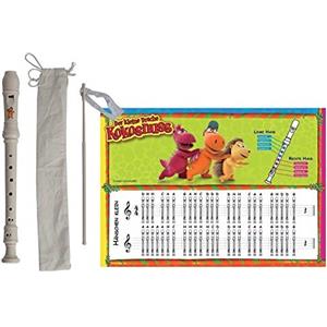 Drache Kokosnuss Drago Noce di cocco Flauto ABS, doppio foro, diteggiatura tedesca, con note fogli