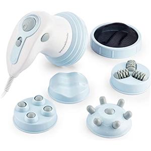 InnovaGoods - Massaggiatore Anticellulite a Infrarossi 5 in 1, Elimina Cellulite, Migliora Circolazione, Relax Muscolare, 5 Testine Intercambiabili, Bianco, ABS