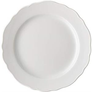 Hutschenreuther 02013-800001-10025 - Piatto da Portata Maria Theresia con Bordo, 25 cm, Bianco