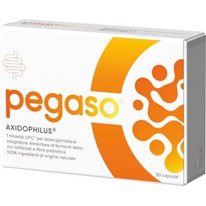 Schwabe Pegaso Axidophilus - Integratore di Fermenti Lattici e Fibra Prebiotica per l'Equilibrio Intestinale - 30 Capsule